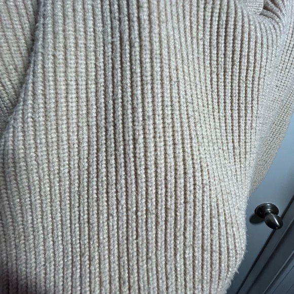 Mango Ecru Button Detail Turtleneck Sweater - Picture 7 of 9